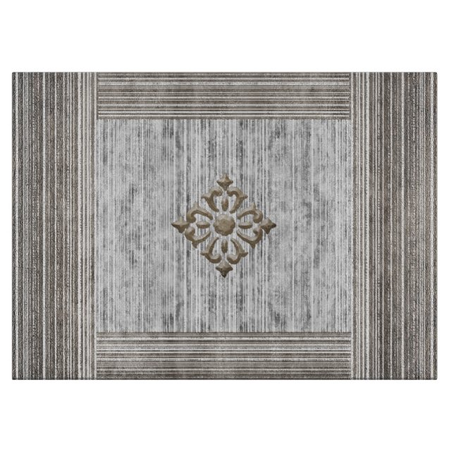 Grått Marble & Rand Mönster (Framsidan)