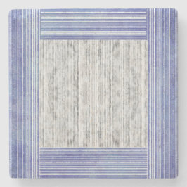 Grått Marble & Rand Mönster Stenunderlägg