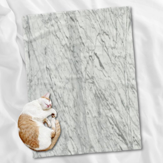 grått marble-snyggt av modern chic fleecefilt (minimalist stylish modern chic grey marble fleece blanket)