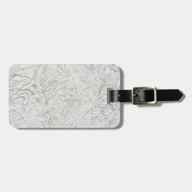 Grått marble yta mönster bagagebricka (Horisontell Framsida)