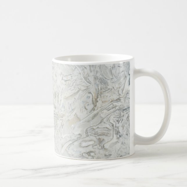 Grått marble yta mönster kaffemugg (Höger)