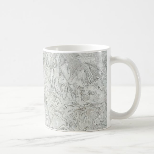 Grått marble yta mönster kaffemugg (Höger)