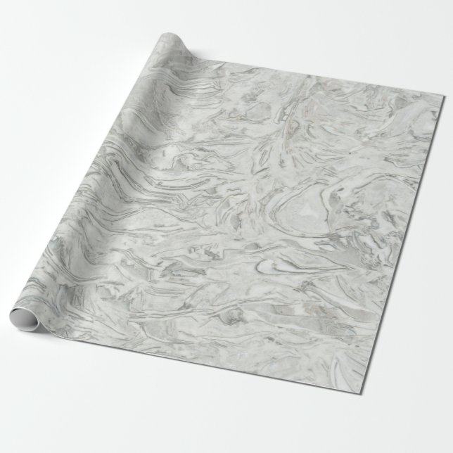 Grått marble yta mönster presentpapper (Utrullad)