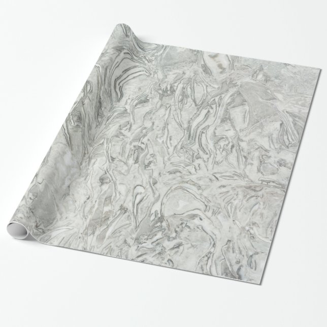 Grått marble yta mönster presentpapper (Utrullad)