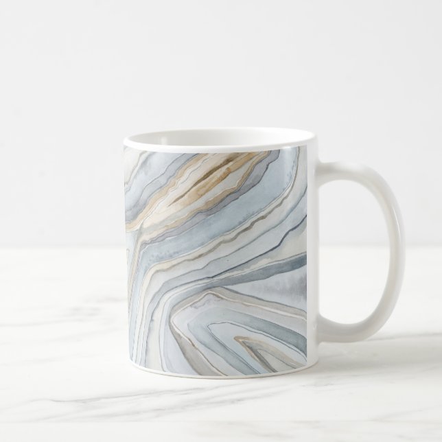 Grått MarLED Abstract Design Kaffemugg (Höger)