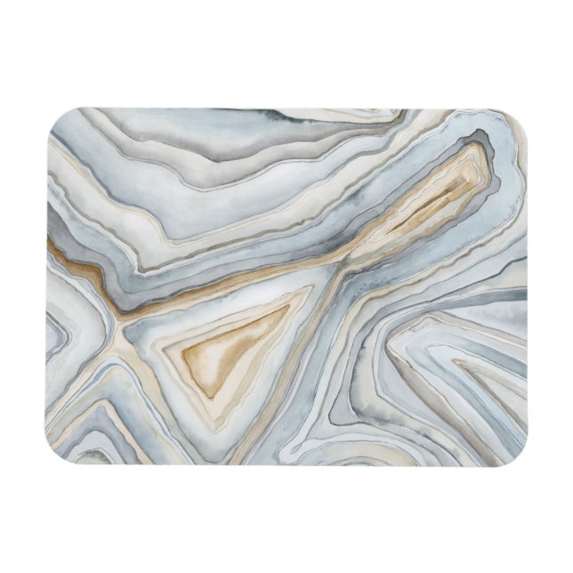 Grått MarLED Abstract Design Magnet (Horisontell)