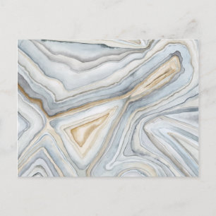 Grått MarLED Abstract Design Vykort