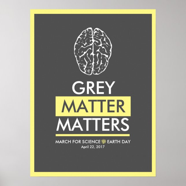 Grått Matter Matters Poster (Framsidan)
