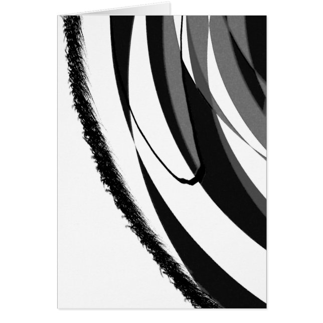 Grått med avgregat hälsningskort (Framsidan)