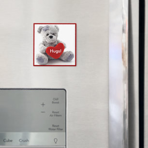 Grått med hjärta magnet