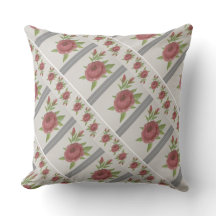 Grått med Ro Blommönster