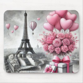 GRÅTT MED ROSA PARIS VALENTINES DAY FLOWERS MUSMATTA