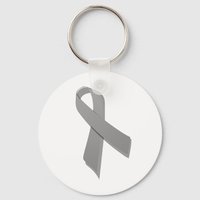 grått-medvetandehöjande band nyckelring (Framsida)