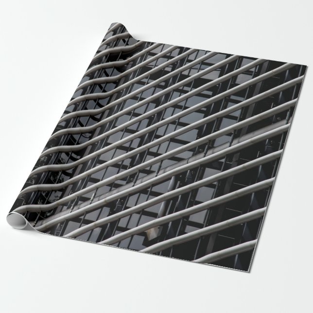 Grått metall ram presentpapper (Utrullad)