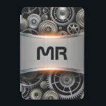 Grått-metallbakgrund iPad mini-hölje iPad Mini Skydd<br><div class="desc">Bild av en metallisk grått-bakgrund med svart anpassade.</div>