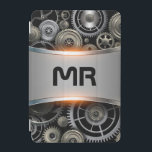 Grått-metallbakgrund iPad mini-hölje iPad Mini Skydd<br><div class="desc">Bild av en metallisk grått-bakgrund med svart anpassade.</div>