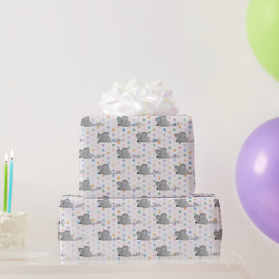 Grått Mice på Polka dots Presentpapper