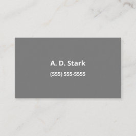 Grått-minimalistiska Affärskort med fast Mörk Visitkort
