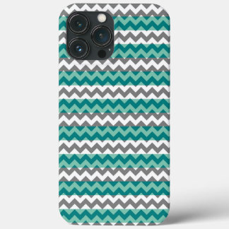 Grått Mint Chevron Zigzag