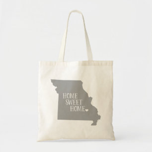 Grått Missouri Home Sweet Home State Tote Bag Tygkasse