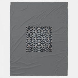 Grått Mode Fleece Blanket, stor