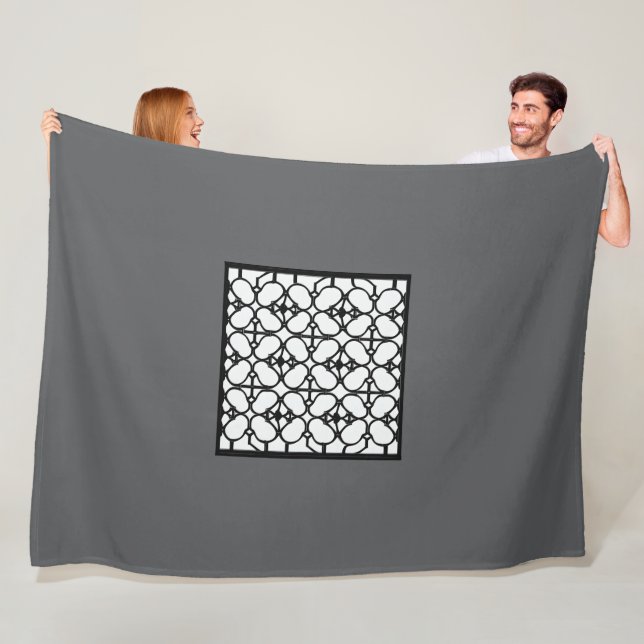 Grått Mode Large Fleecefilt (På plats)