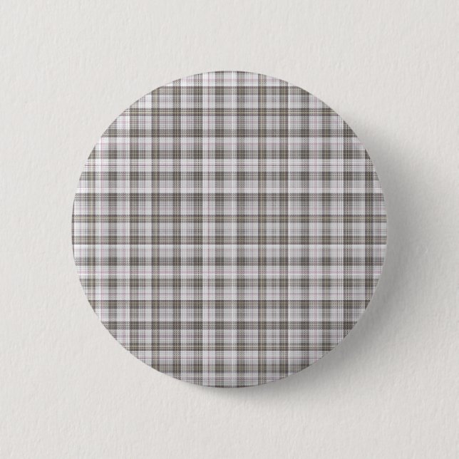 Grått mode tartan knapp (Framsida)