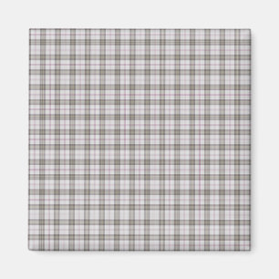 Grått mode tartan magnet