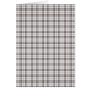 Grått mode tartan OBS kort