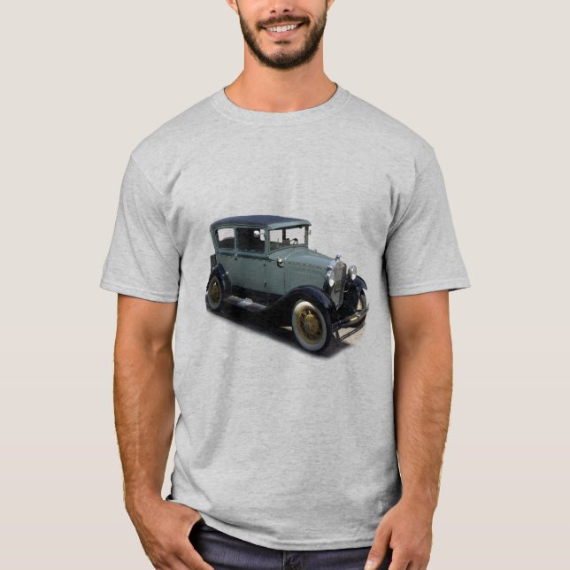 Grått-modell A-skjorta T Shirt (Framsida)