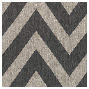 Grått Modern Chevron Large Tyg