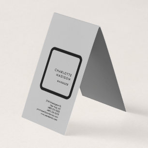 Grått Modern enkel, minimalistisk vanlig Professio Visitkort