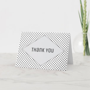 Grått Modern Polka dots Tack Kort
