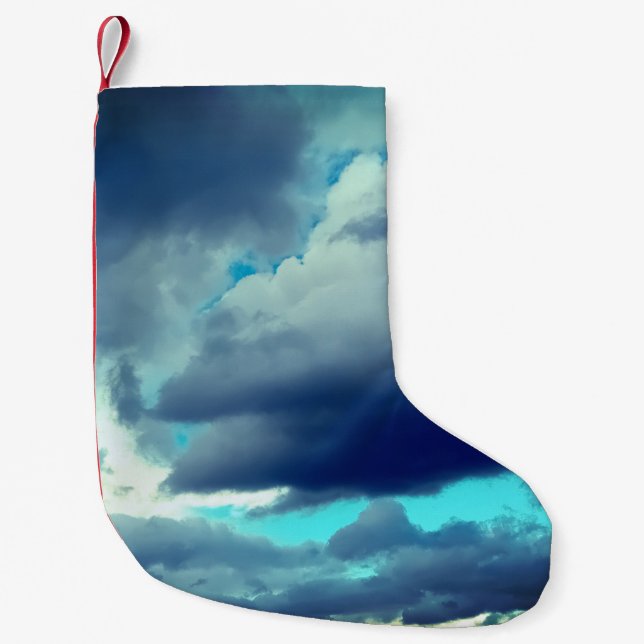 Grått moln liten julstrumpa (Framsidan)