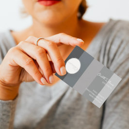 GRÅTT MONOCHROME RAND MÖNSTER ANPASSNINGSBAR TEXT  VISITKORT