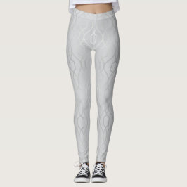 Grått Mönster Leggings
