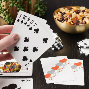 Grått Mönster-ordförande Silhouette Casinokort