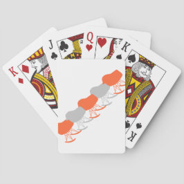 Grått Mönster-ordförande Silhouette Casinokort