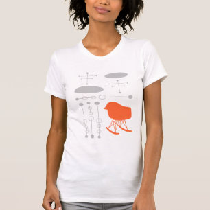 Grått Mönster-ordförande Silhouette Tee