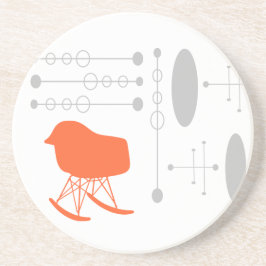 Grått Mönster-ordförande Silhouette Underlägg