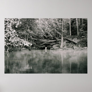 Grått Morgon Poster