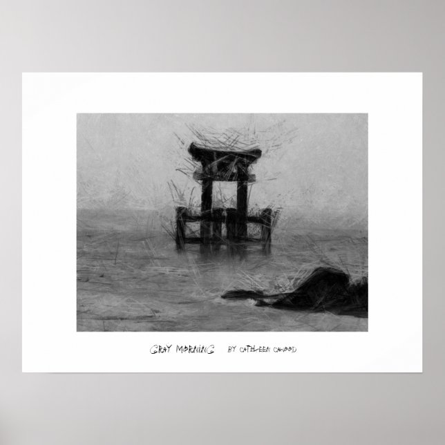 Grått Morgon Poster (Framsidan)