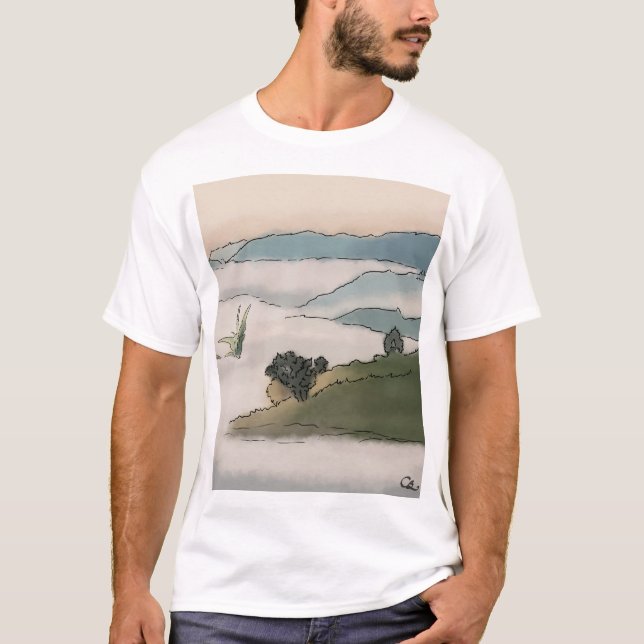 Grått mornings t shirt (Framsida)