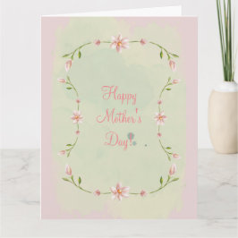 GRATT MORSDAGEN (ROSA) KORT