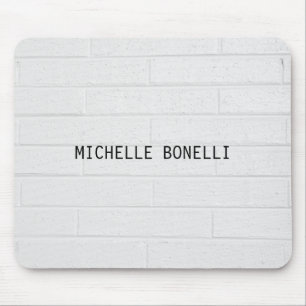 Grått-murens design - lättläst modern musmatta