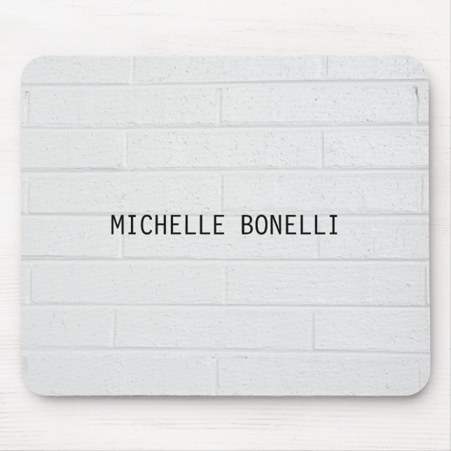 Grått-murens design - lättläst modern musmatta (Framsidan)