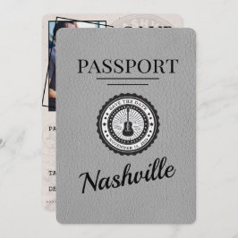 Grått Nashville Passport Spara datum Spara Datumet