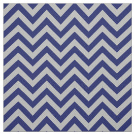 Grått Navy Blue LG Chevron ZigZag Mönster 12I Tyg