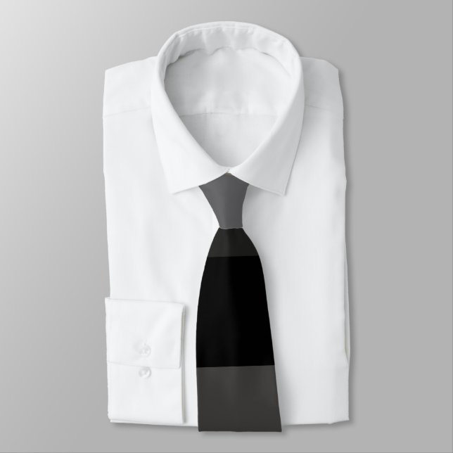 Grått Necktie - skuggor Slips (Bunden)