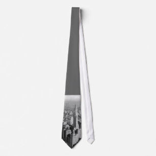 Grått New York City Neck Tie Slips